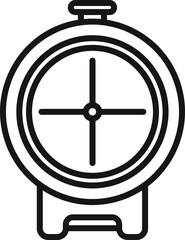 Sticker - Modern army scope icon outline vector. Rifle gun. Sniper target