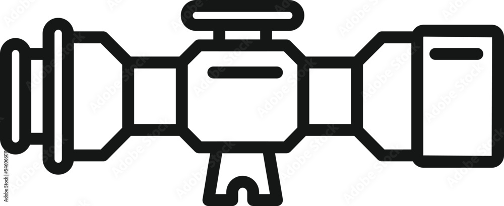 Crosshair scope icon outline vector. Rifle sight. Cross texture Stock ...