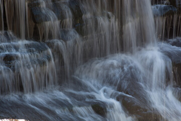 Natural Waterfall over rocks