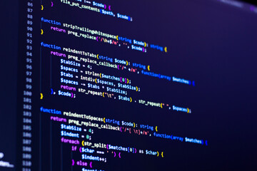backend coding with php. can be used as background