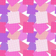 abstract geometric sewing stitch patch seamless pattern for wrapping paper and fabrics and linens