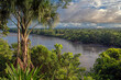 Panorama view on the Napo river near Ahuano
