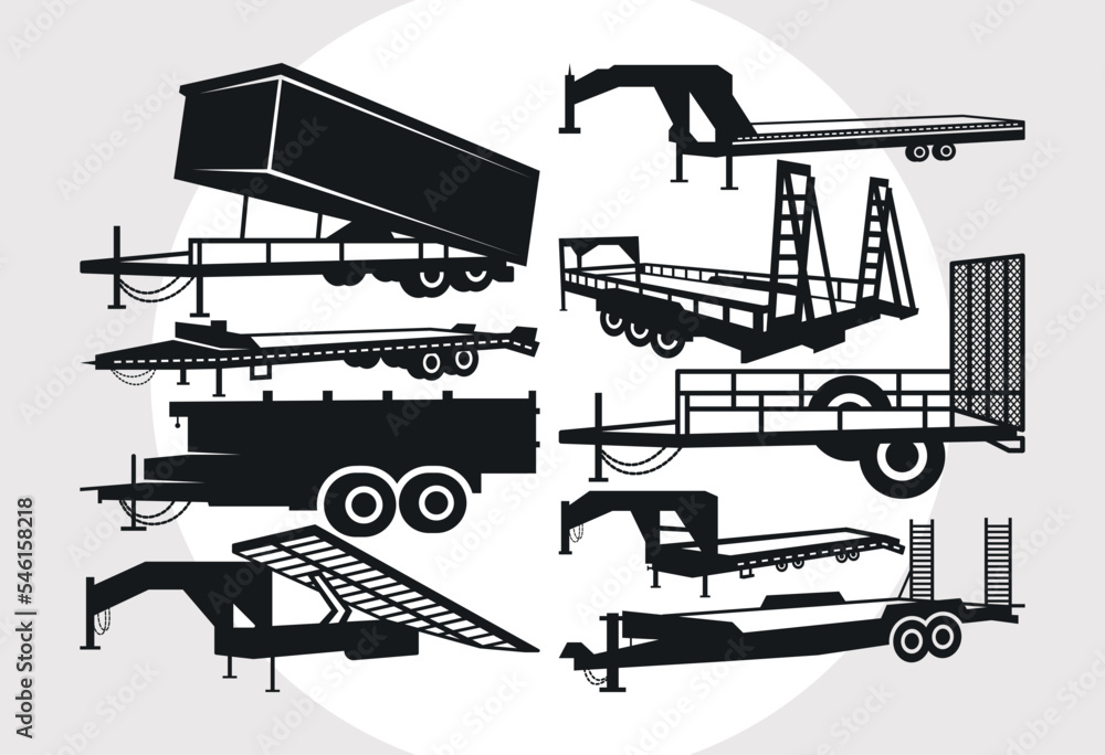 Big Tex Trailers Svg Bundle Flatbed Trailer Svg Trailer Park Svg