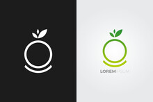 Design Logo Creative Orange And Letter O