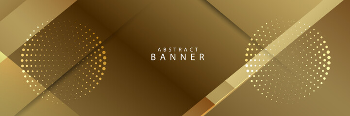 Abstract geometric gold color vector design background