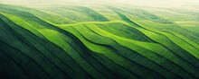 Abstract Green Landscape Wallpaper