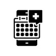 © WEBTECHOPS - Black solid icon for appointments