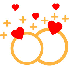 Sticker - Wedding Rings Icon