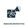 © Mariia - Inbound Marketing icon. Monochrome simple Marketing Strategy icon for templates, web design and infographics