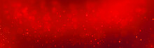 Red Christmas Background With Bokeh
