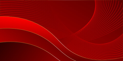 Wall Mural - Abstract dark red maroon modern decorative stylish wave banner background vector.