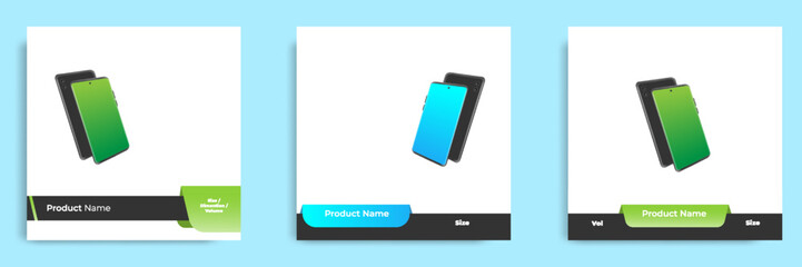 Wall Mural - Geometric square social media banner layout, product background backdrop display for e commerce sale ads app template