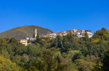 Wall Mural - View of the small village of Chiusola, La Spezia Province, Italy