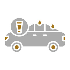 Sticker - Car Waxing Icon Style