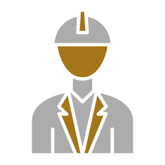 Sticker - Male Engineer Icon Style