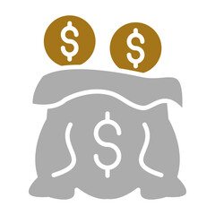 Sticker - Money Bag Icon Style