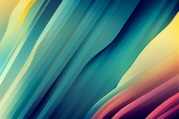 Wall Mural - abstract colorful background with lines, Generative AI Illustration
