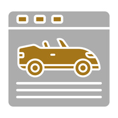 Poster - Racing Game Icon Style