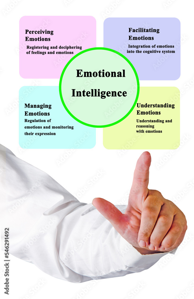 Four Components of Emotional Intelligence. Stock Photo | Adobe Stock