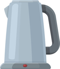 Wall Mural - Full metal kettle icon cartoon vector. Water glass. Style item