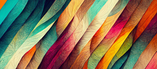 illustration of a colorful wallpaper background header , multicolored striped pattern