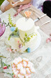 wedding picnic fairytale fantasy cake dessert weddings marriage elopement couple love planning married getting colorful