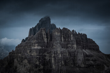 Wall Mural - Dark Mountains with heavy clouds