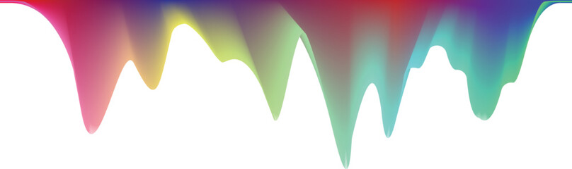 Wall Mural - Vector Illustration .Fluid gradient. Line Logo . Colorful sound wave equalizer .Design element . Abstract liquid shape .