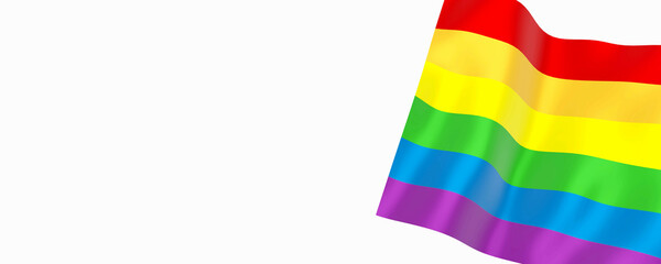 Wall Mural - Flaga LGBT baner LGBT flag banner