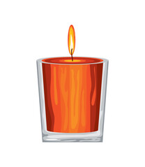 Wall Mural - light candle icon