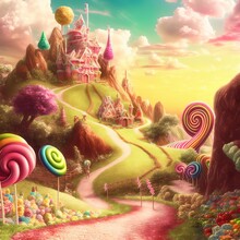 Candyland Background, Delicious, Sweet, Beautiful