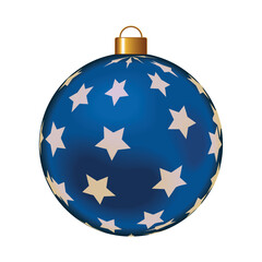 Sticker - starry ball elegant christmas