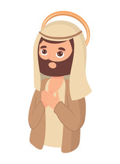 Sticker - holy joseph cartoon