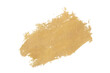Golden watercolor vector brush, gold texture grunge on white background