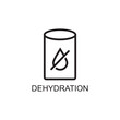 dehydration icon , water icon vector