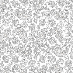 paisley  flower    Design pattern on background