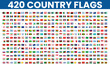 © Peter - Collection of 240 vector icon flags. All country flags with transparent background.