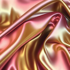 A crumpled fabric shiny background