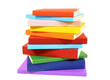 Small stack of books isolated transparent background photo PNG file
