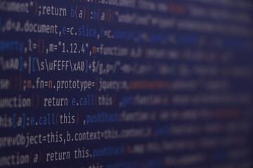soft listing view. program code with display. data optimization. program code and visual ui/ux. appl
