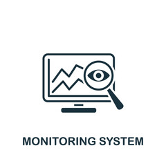 Wall Mural - Monitoring System icon. Monochrome simple Product Management icon for templates, web design and infographics