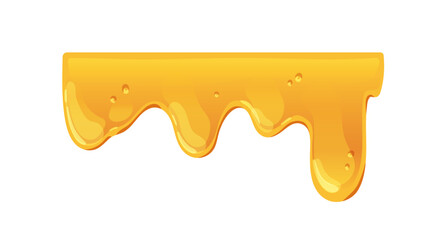 Wall Mural - gold honey melting. sweet liquid caramel flowing down. sticky sugar amber syrup, fluid wave. molten 