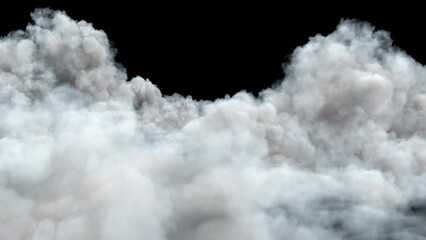 Wall Mural - flying passing cloud with alpha channel. passing soft clouds with alpha place on footage or backgrou
