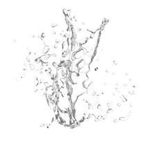 Water Splash Isolated On White Transparent