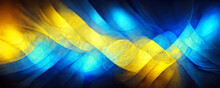 Abstract Blue And Yellow Light Rays Effect Background