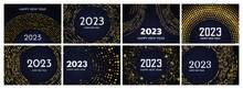 2023 Happy New Year Of Gold Glitter Pattern
