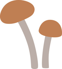 Poster - Fungus icon. Forest mushroom symbol. Autumn season sign