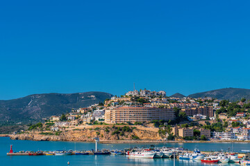 Wall Mural - Peniscola harbour and port Castellon province Costa del Azahar Spain