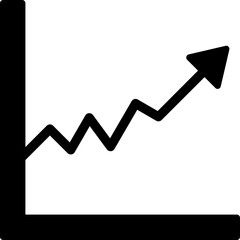 Canvas Print - Line Graph Icon