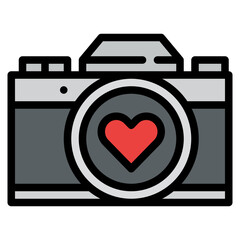 Wall Mural - camera dating memory photography icon